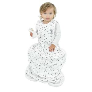 Woolino 4 Season Baby Sleeping Bag Merino Wool & Organic Cotton 2-24 Mo Stars
